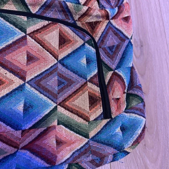 Geometric Pattern Backpack - Picture 2 of 7